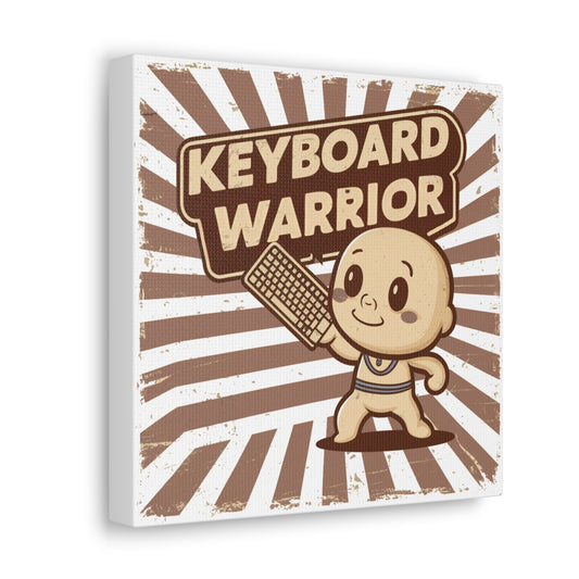 Keyboard Warrior- Decorative Office Canvas