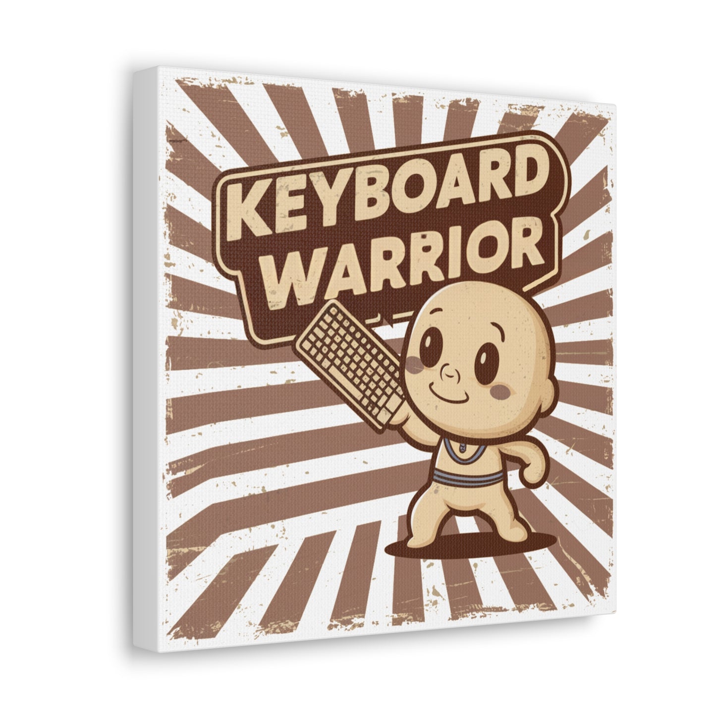 Keyboard Warrior- Decorative Office Canvas