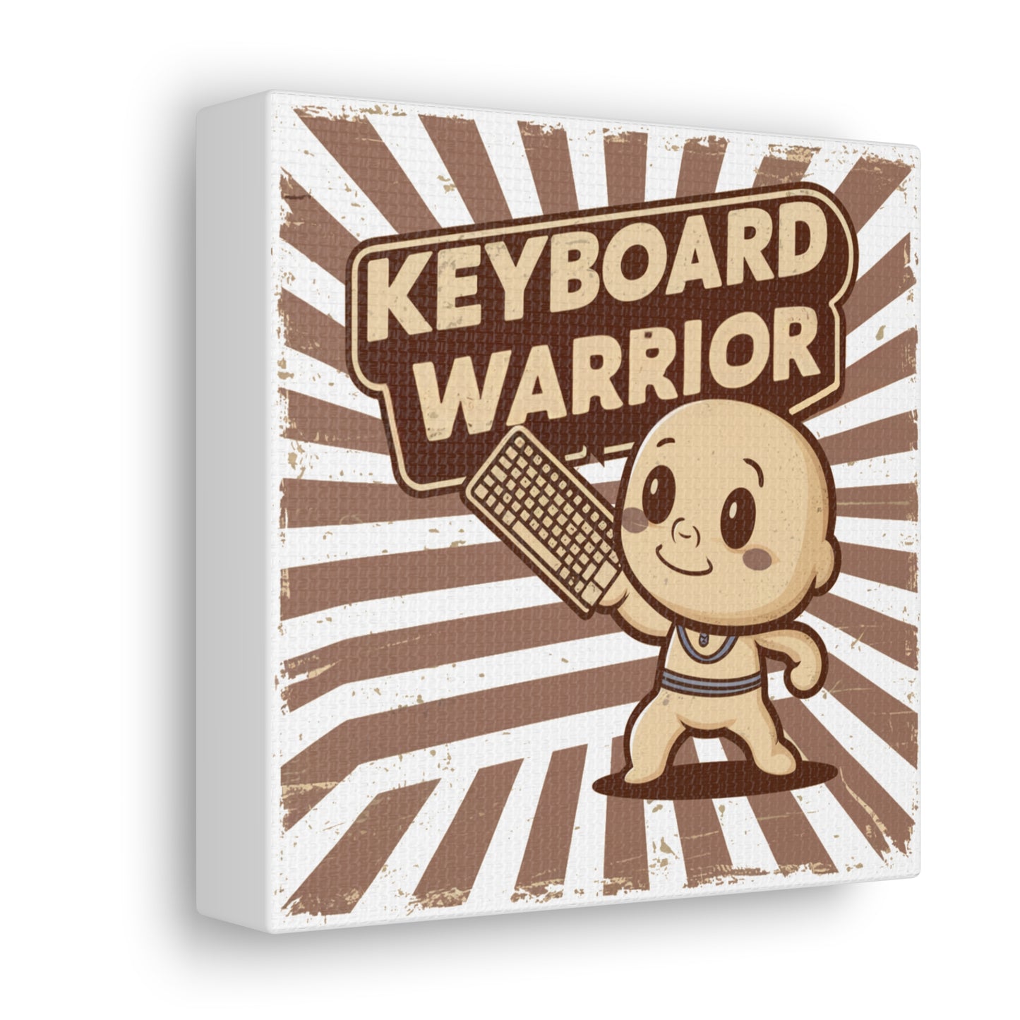 Keyboard Warrior- Decorative Office Canvas