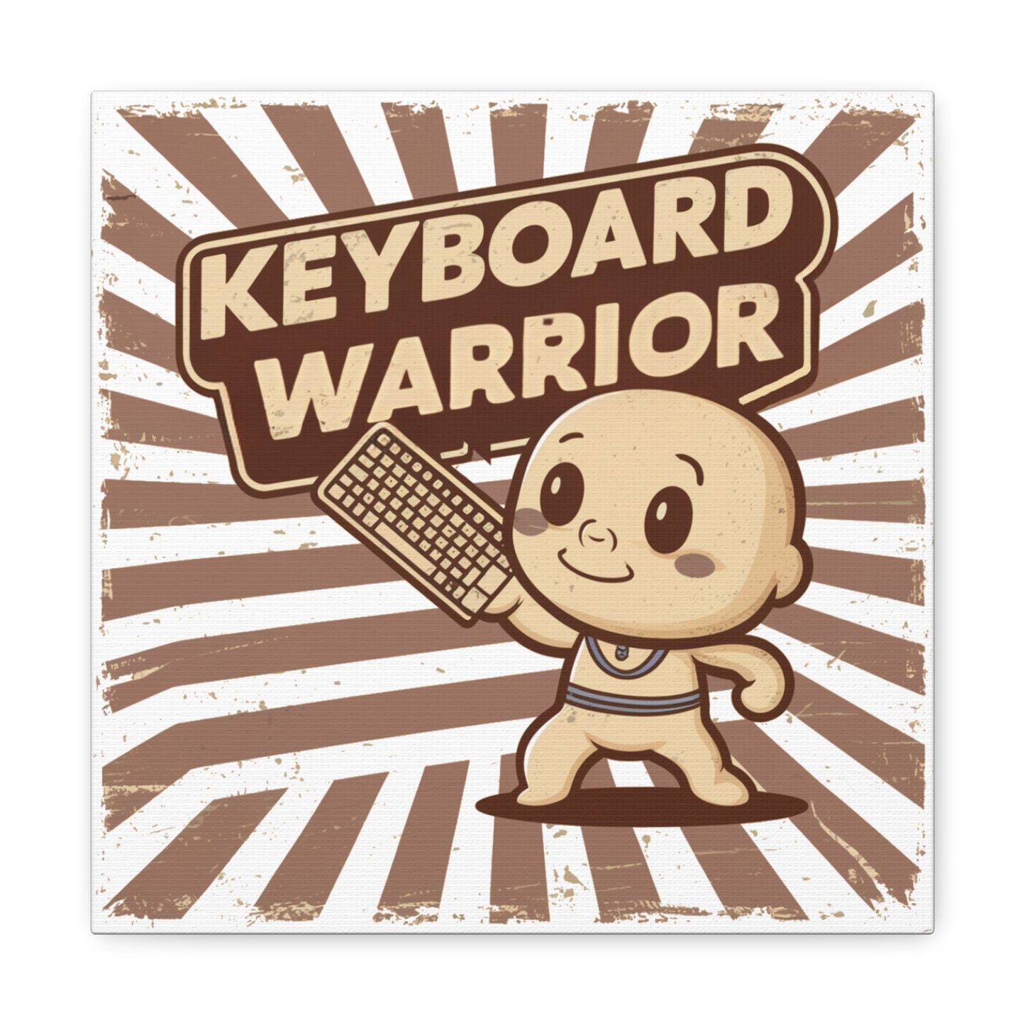 Keyboard Warrior- Decorative Office Canvas