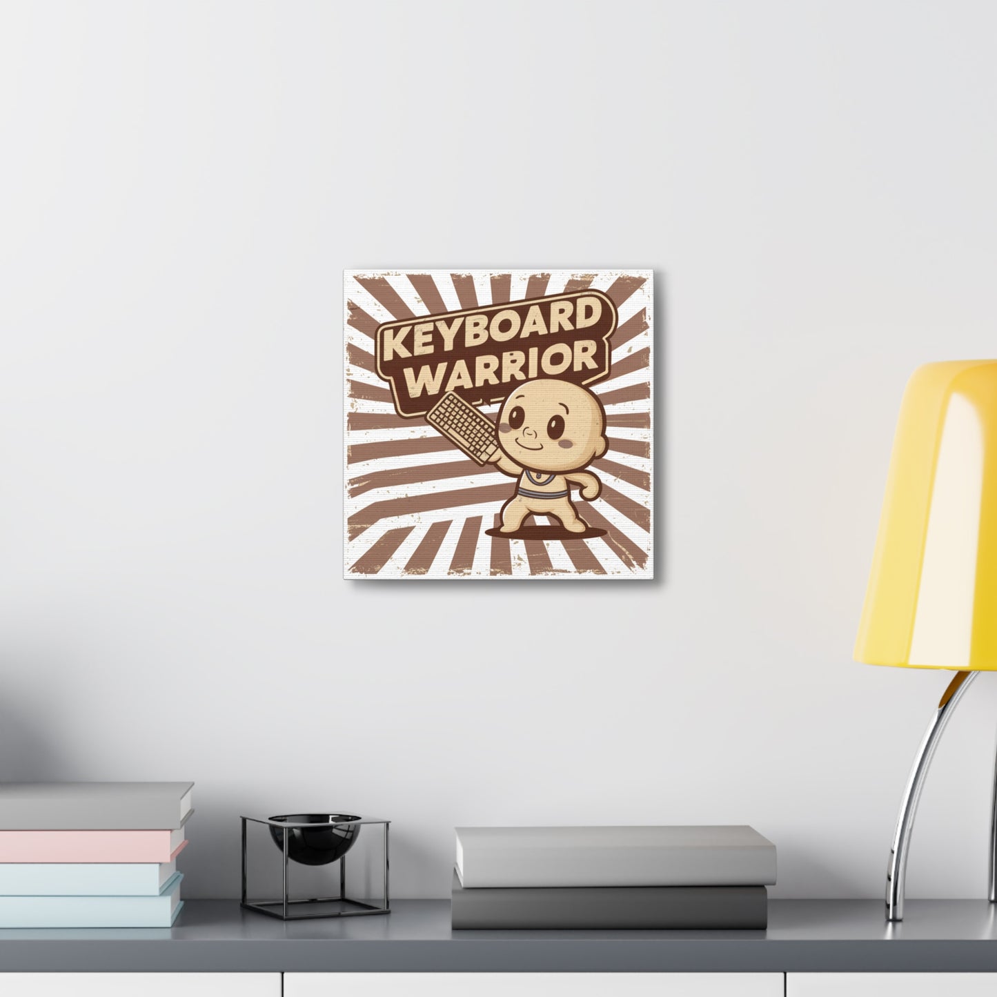 Keyboard Warrior- Decorative Office Canvas