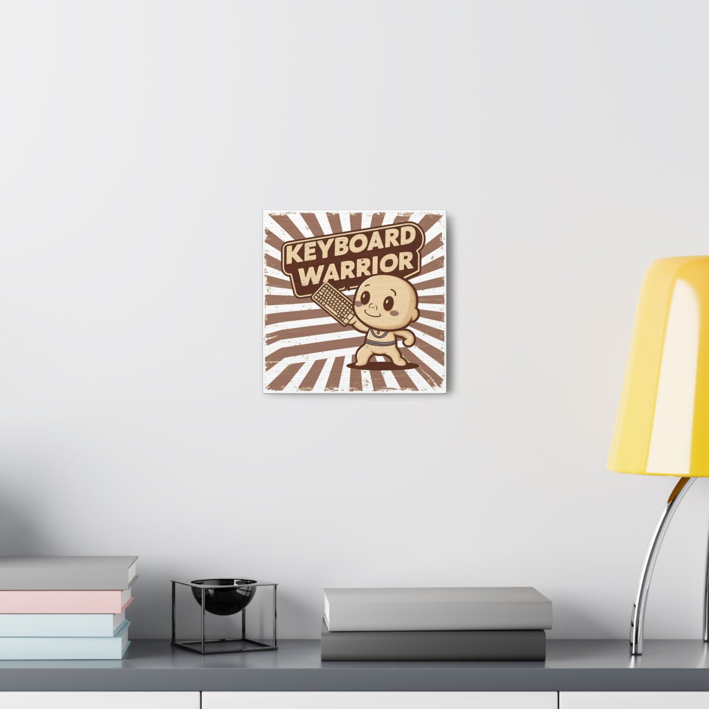 Keyboard Warrior- Decorative Office Canvas